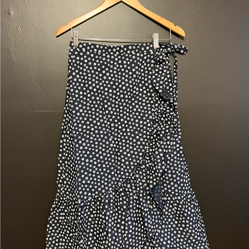 J. Crew Floral Wrap Skirt